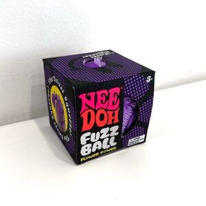 Needoh Flower Power Fuzzball Purple